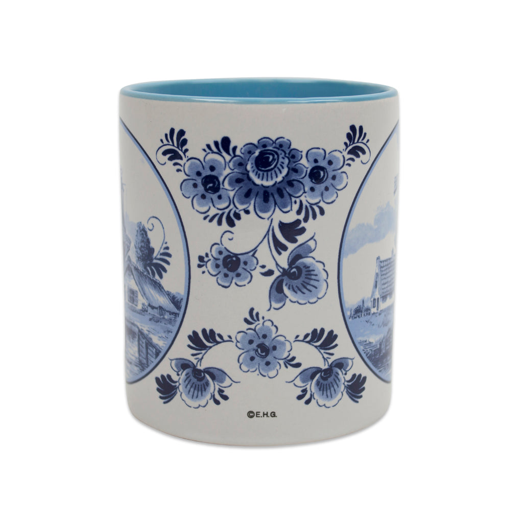 A Great Dutch Coffee Mug featuring a Delft Windmill