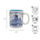 Dutch Gift Delft Windmill Coffee Mug