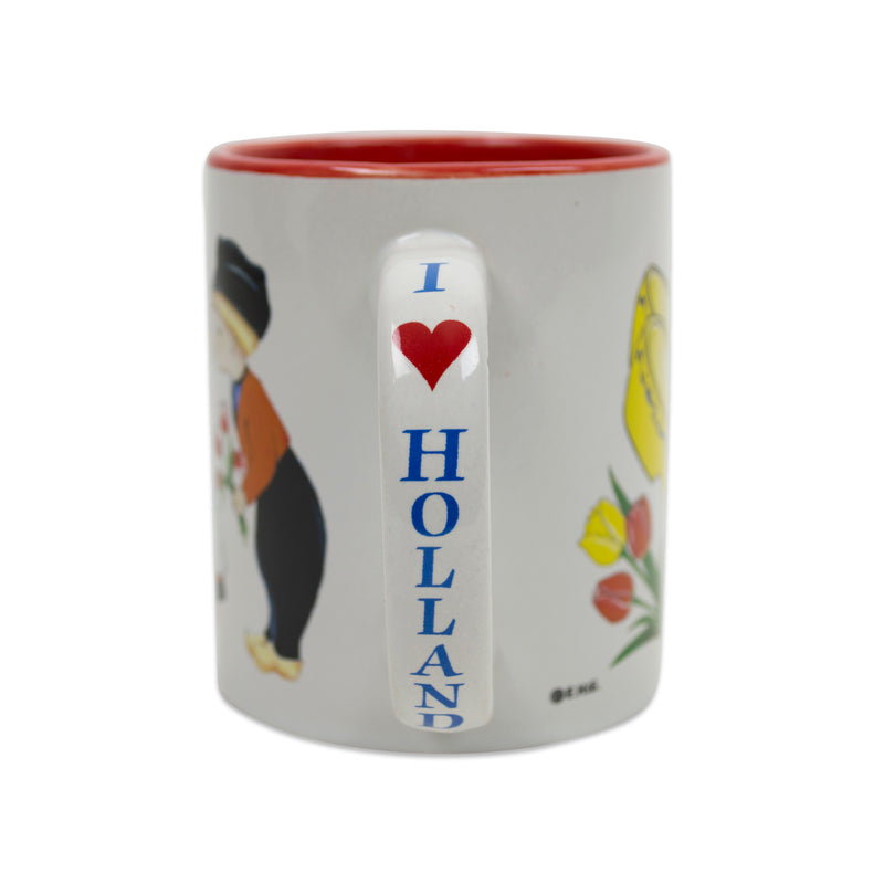 "I Love Holland" Coffee Mug with Dutch Kissing Couple