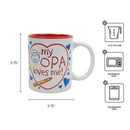 Gift for Opa's Grandchildren Mug  "My Opa Loves Me"
