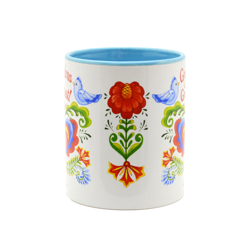 Ceramic Coffee Mug  inchesGrandma is the Greatest inches - Coffee Mugs, CT-100, CT-101, CT-102, Grandma, New Products, NP Upload, Rosemaling, SY:, SY: Grandma Greatest, Under $10, Yr-2016 - 2