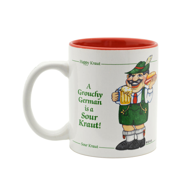 German Gift Idea Mug "A Grouchy German Is A Sour Kraut"