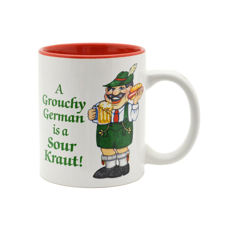 German Gift Idea Mug "A Grouchy German Is A Sour Kraut"