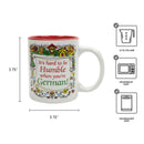 Gift for German Coffee Mug "Humble German"