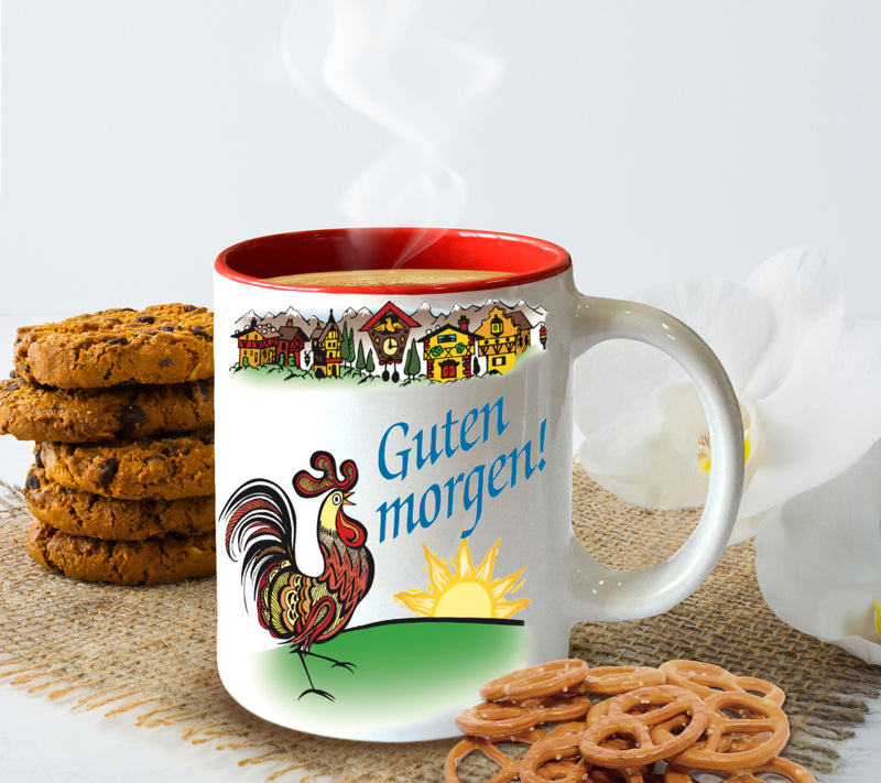 Gift for German Coffee Mug  "Guten morgen"