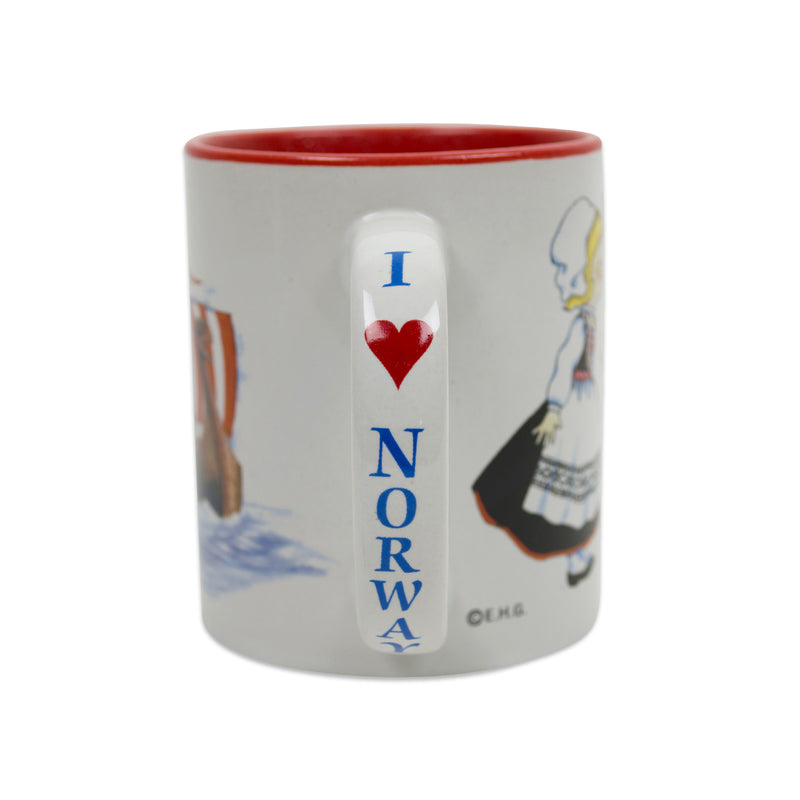 Gift for Norwegian Coffee Mug "I Love Norway"