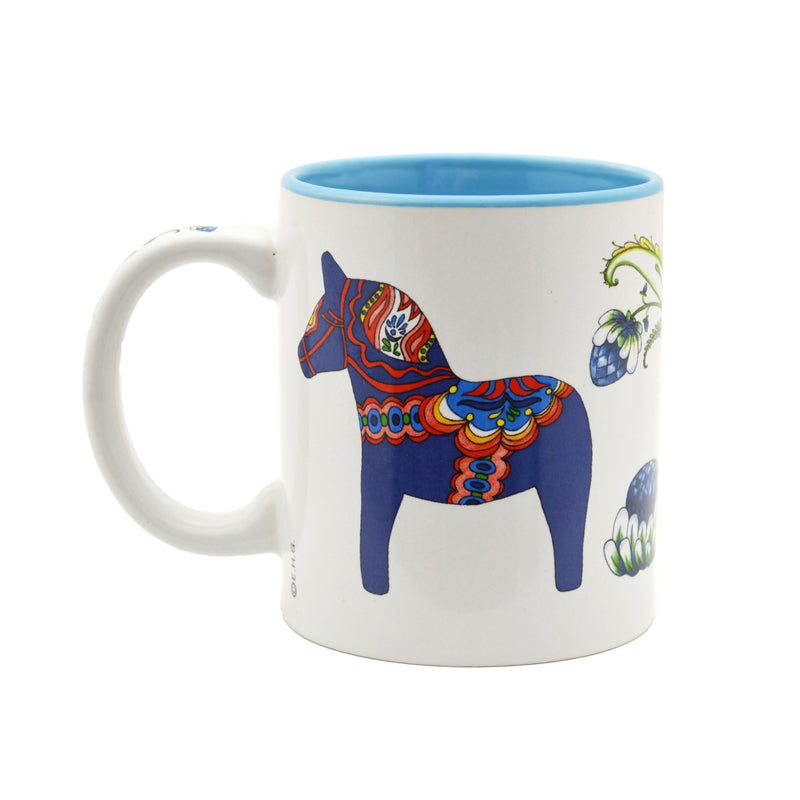 Ceramic Coffee Mug Red Dala Horse - Coffee Mugs, Coffee Mugs-Swedish, Dala Horse, Dala Horse Red, New Products, NP Upload, PS-Party Favors Swedish, Swedish, Under $10, Yr-2016 - 2 - 3