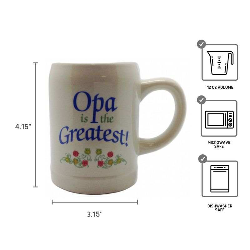 Gift for Opa German Coffee Mug: "Opa is the Greatest"