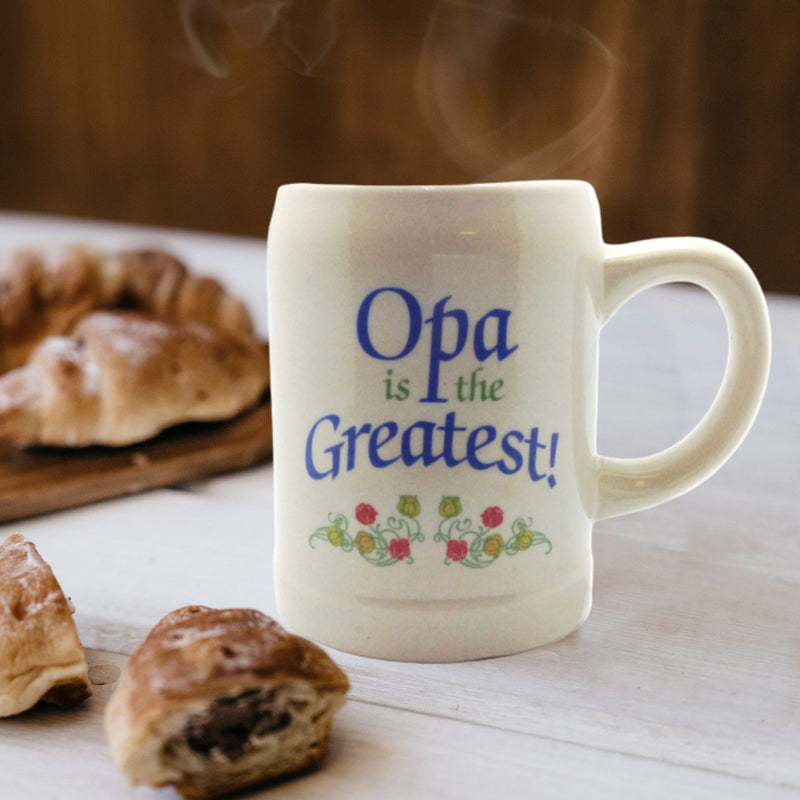 Gift for Opa German Coffee Mug: "Opa is the Greatest"