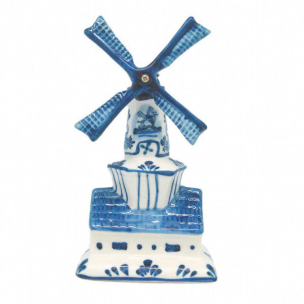 Blue & White Ceramic Windmill House - Collectibles, Decorations, Delft Blue, Dutch, Figurines, Home & Garden, L, Medium, PS-Party Favors, Size, Small, Top-DTCH-A, Windmills, XS - 2 - 3 - 4