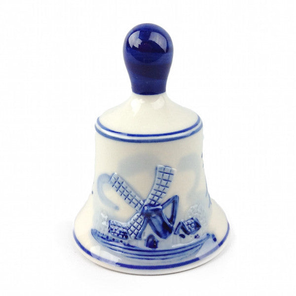 Delft BlueCeramic Bell w/ Windmill Design - Bell, Collectibles, Delft Blue, Dutch, Home & Garden, PS-Party Favors, Top-DTCH-A, Windmills