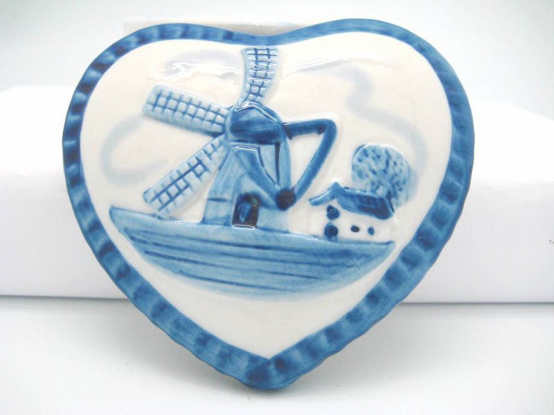 Delft Blue & White Ring Box Embossed Windmill Design - Delft Blue, Dutch, Home & Garden, Jewelry Holders, PS-Party Favors, Windmills - 2 - 3