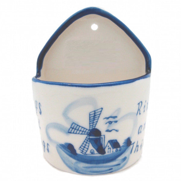 Blue and White Ring Box  inchesRings & Things inches - Ceramics, Decorations, Delft Blue, Dutch, Home & Garden, Jewelry Holders, L, PS-Party Favors, PS-Party Favors Dutch, Size, Small - 2 - 3