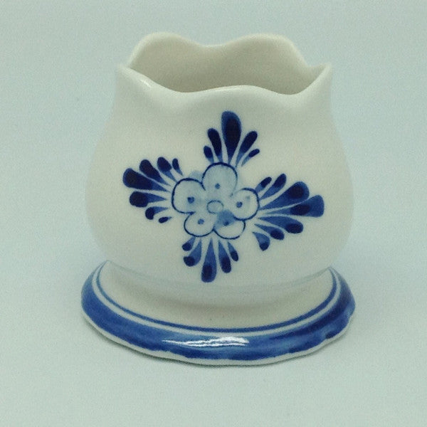 Delft Blue Votive Candles with Tulip Design - Candle Holders, Candles, Collectibles, Delft Blue, Dutch, Home & Garden, Tulips, Votive - 2 - 3 - 4