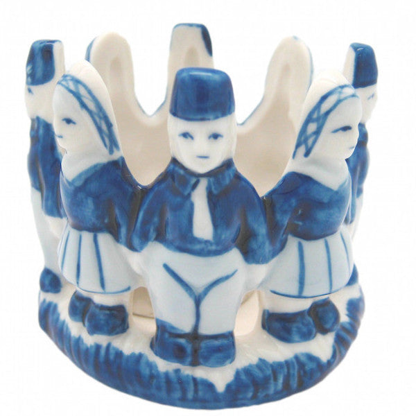 Delft Blue Votive Candles with Dutch Children - Candle Holders, Candles, Collectibles, Delft Blue, Dutch, Home & Garden, Top-DTCH-B, Votive