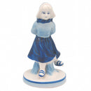 Delft Blue and White Figurine: Dutch Girl Skater - Collectibles, Delft Blue, Dutch, Figurines, Home & Garden, PS-Party Favors