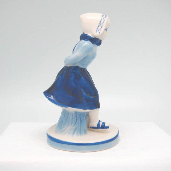 Delft Blue and White Figurine: Dutch Girl Skater - Collectibles, Delft Blue, Dutch, Figurines, Home & Garden, PS-Party Favors - 2