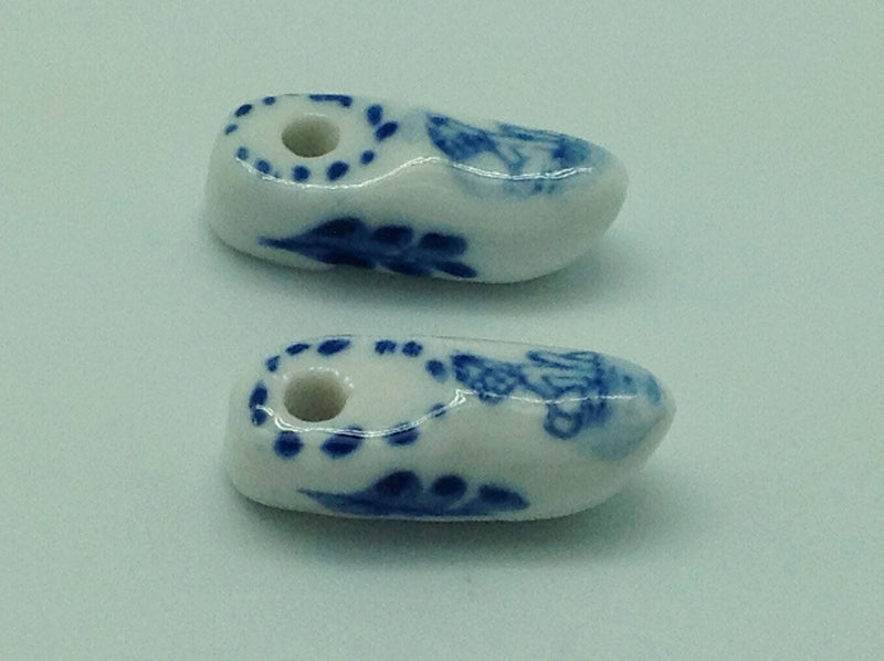 Porcelain Dutch Wooden Shoe Pair for beads - CT-600, Dutch, Home & Garden, Netherlands, PS-Party Favors, PS-Party Favors Dutch, shoes, Wooden Shoes-Souvenir - 2 - 3