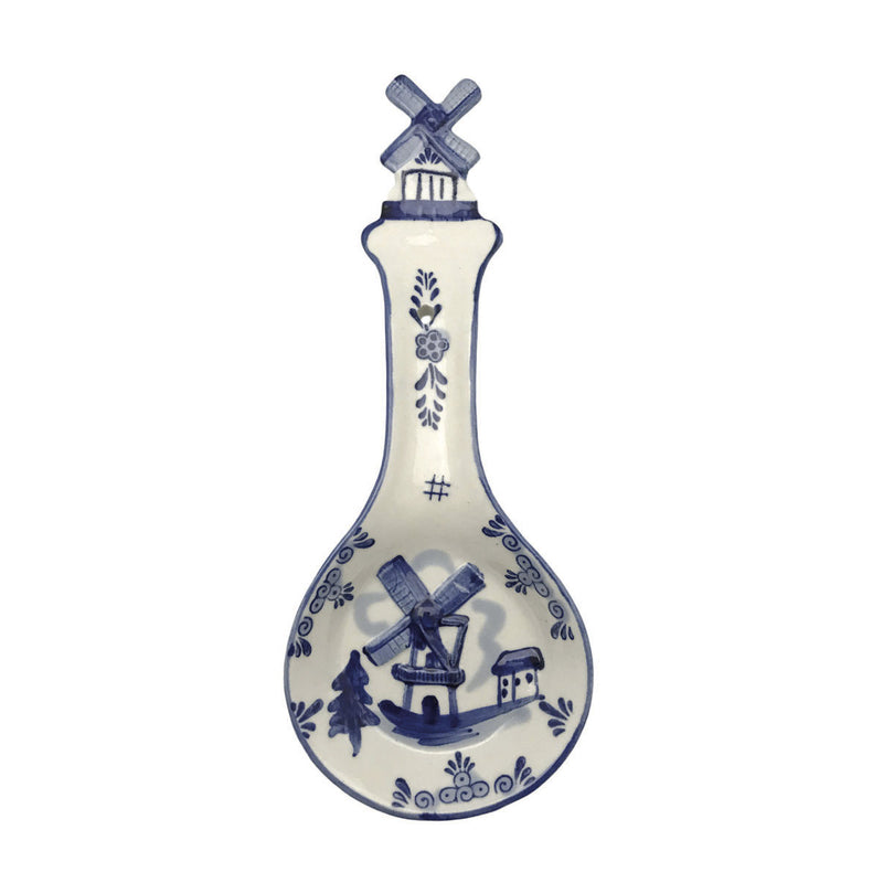Porcelain Spoon Rests Delft Blue 3 D Windmill