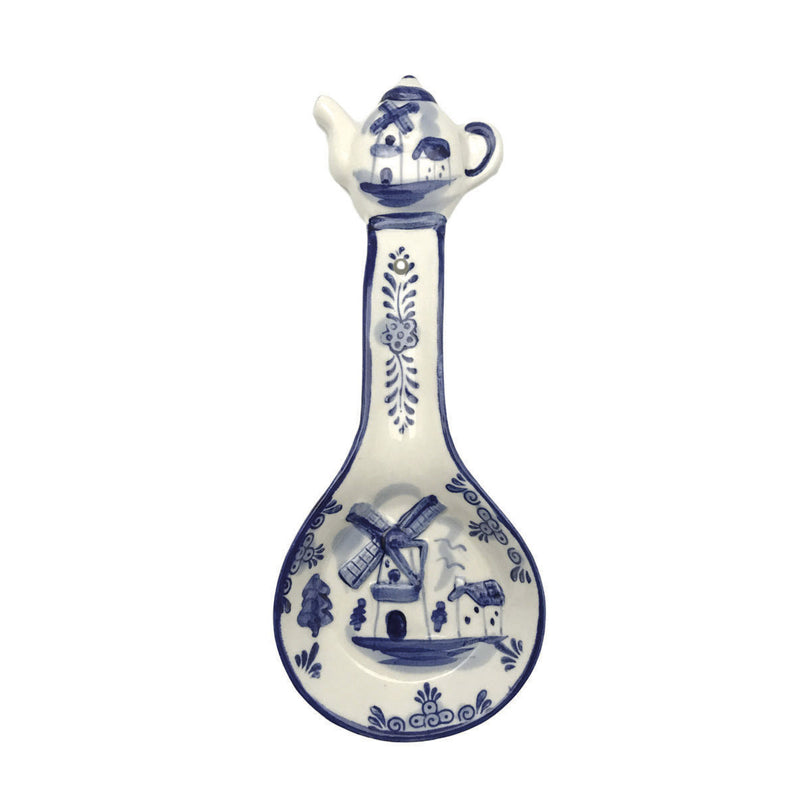 Porcelain Spoon Rests Delft Blue Teapot