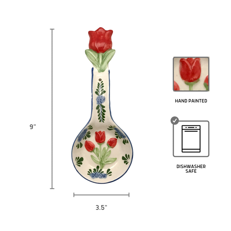 Porcelain Spoon Rests Color Tulip