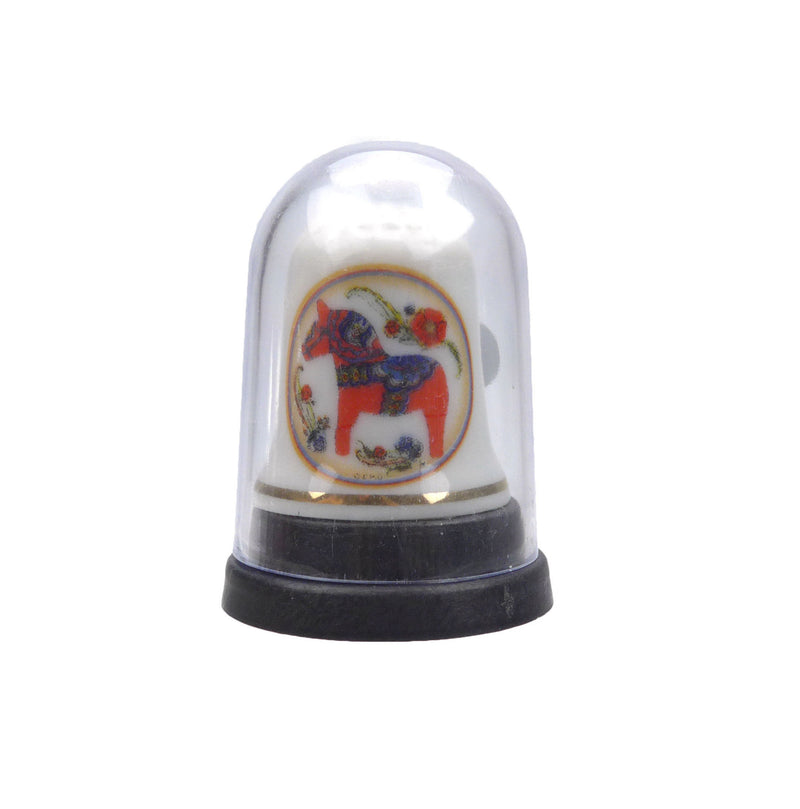 Dala Horse Thimble Red Souvenir - Below $10, Collectibles, Dala Horse, Dala Horse Red, PS-Party Favors, Scandinavian, swedish, Thimbles - 2