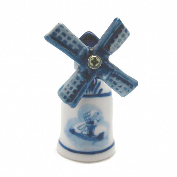 Decorative Thimble Blue and White Windmill - Collectibles, Delft Blue, Dutch, PS-Party Favors, PS-Party Favors Dutch, Thimbles, Top-DTCH-B, Windmills