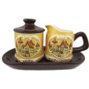 Elegant Ceramic Sugar & Creamer Set  European Village