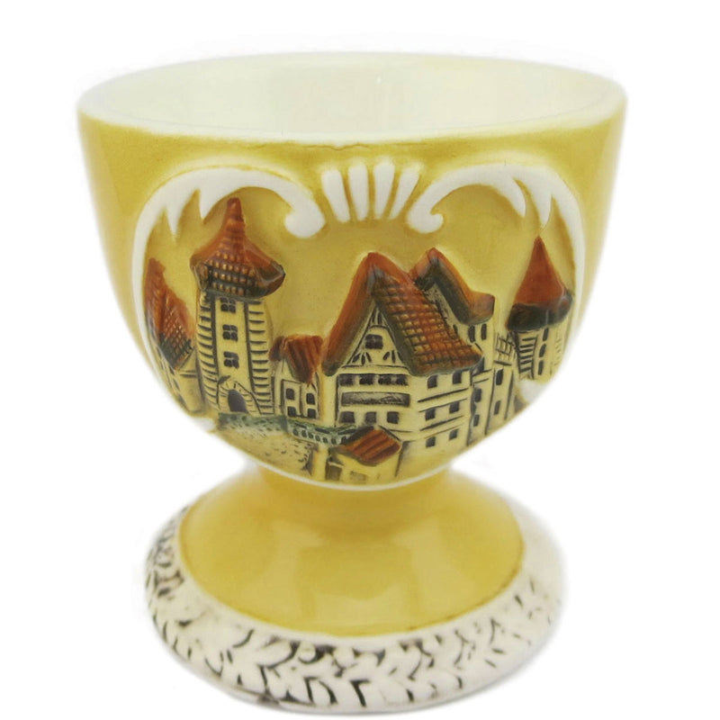 German Kitchen Village Scene Ceramic Egg Cup