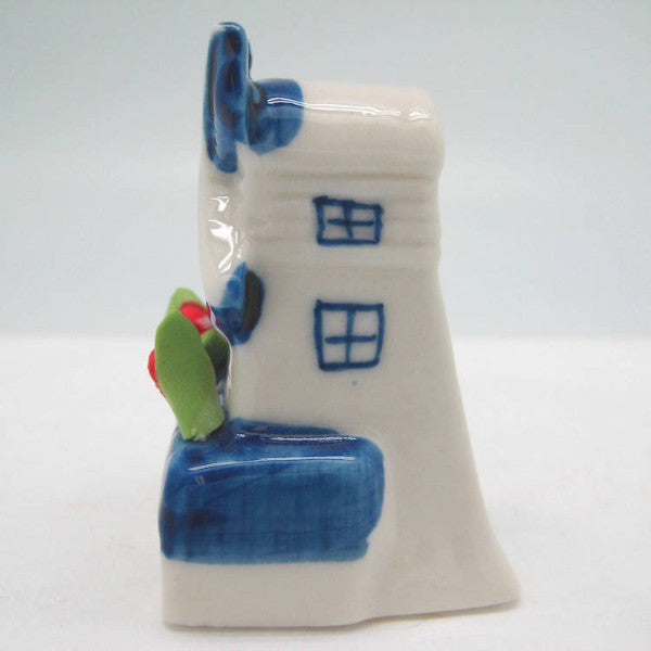 Miniature Ceramic Windmill with Tulips - Collectibles, Delft Blue, Dutch, Home & Garden, Miniatures, Miniatures-Dutch, PS-Party Favors, PS-Party Favors Dutch, Tulips, Windmills - 2