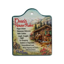 "Oma's House Rules" Ceramic Cheeseboard Kitchen Trivet