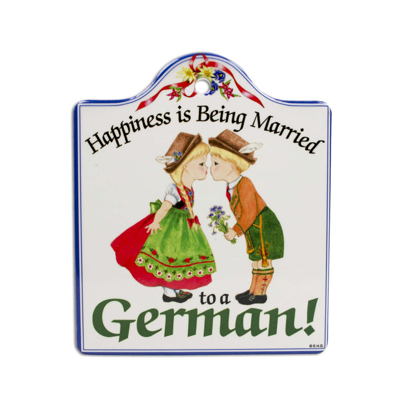 Married German: Cork Backed Ceramic Cheeseboard