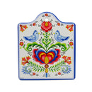 Cork Backed Ceramic Cheeseboard Lovebirds