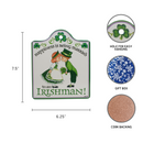 Irish: Ceramic Cheeseboard with Cork Backing