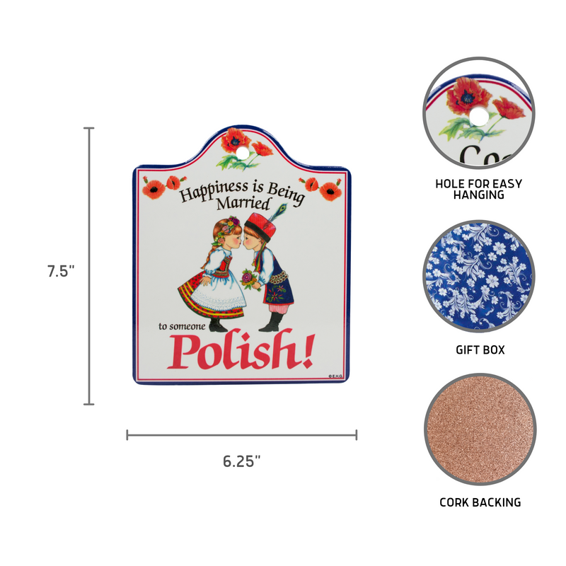 Polish: Ceramic Cheeseboard with Cork Backing