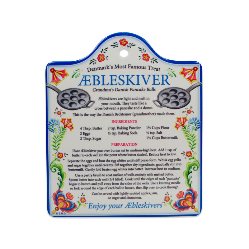 Aebleskiver Recipe Decorative Kitchen Trivet