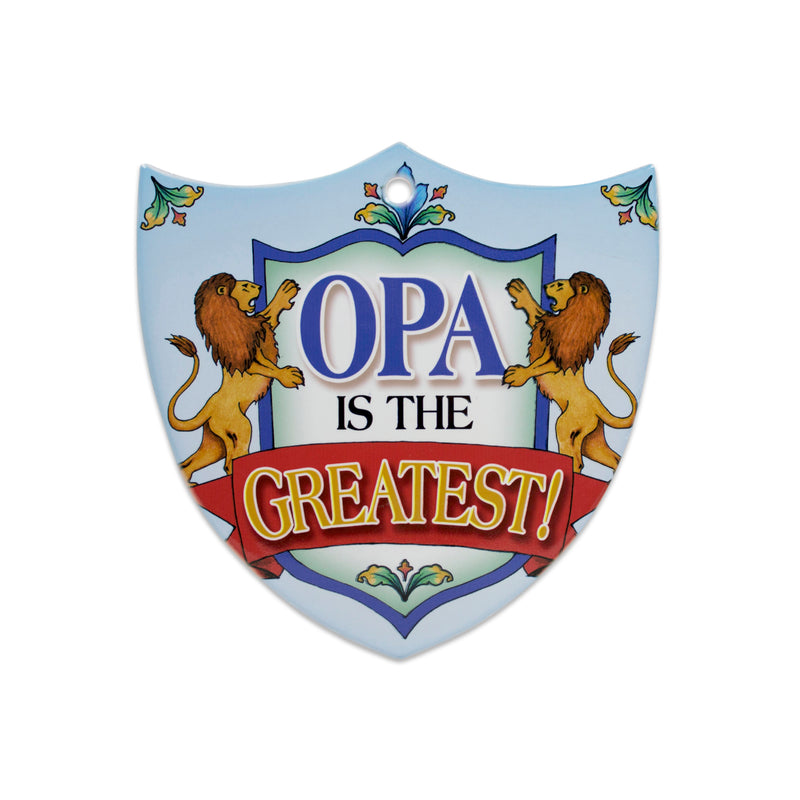 Ceramic Decoration Shield Opa