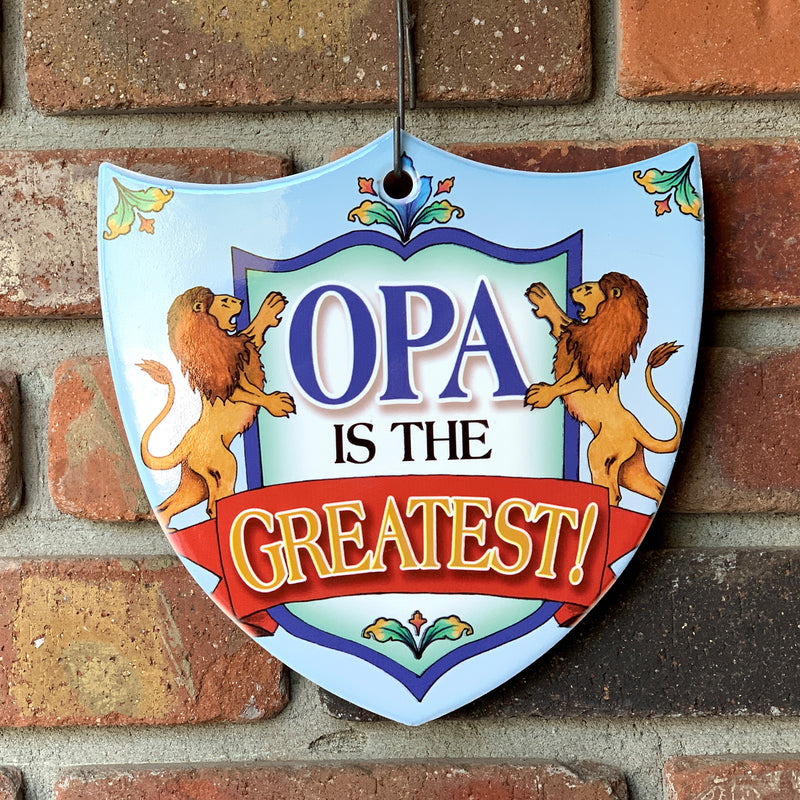 Ceramic Decoration Shield Opa