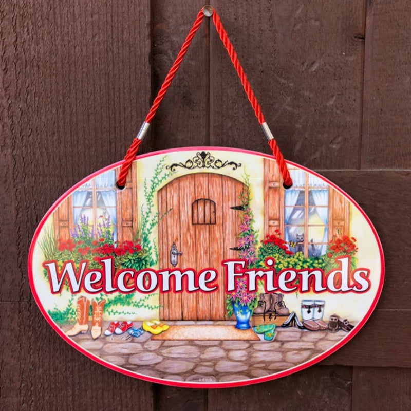 "Welcome Friends" Decorative Door Signs