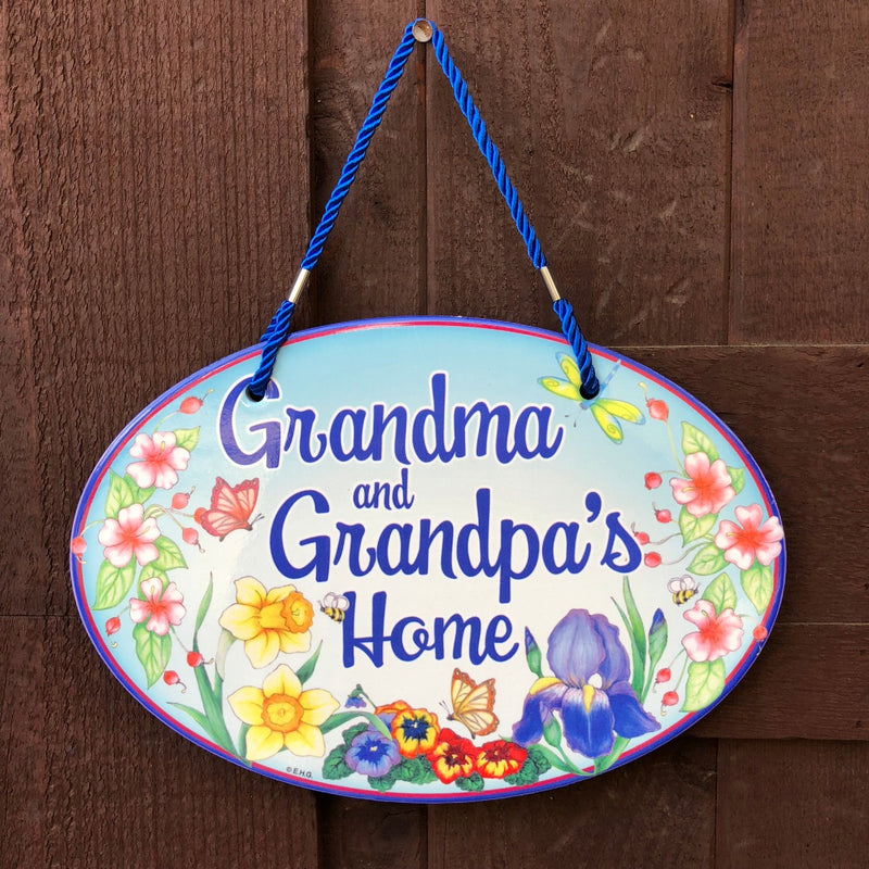 Welcome To Grandma & Grandpa's Decorative Door Signs