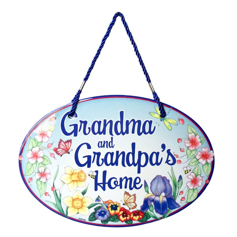 Welcome To Grandma & Grandpa's Decorative Door Signs