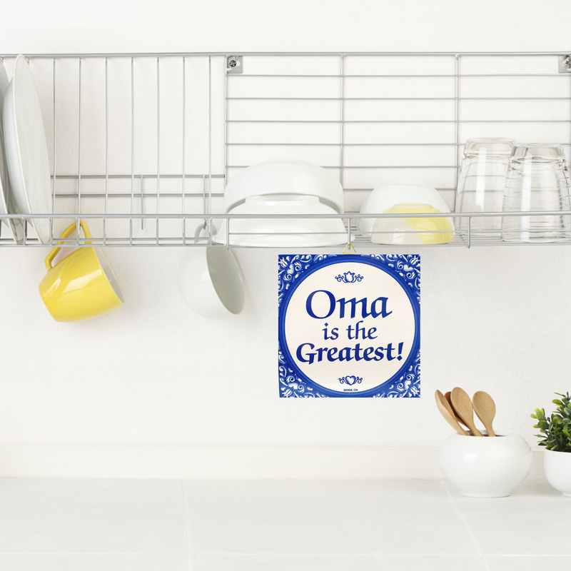 Gift For Oma: Oma The Greatest! Ceramic Tile