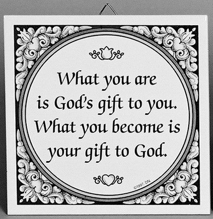 Inspirational Wall Plaque God's Gift - Below $10, Collectibles, General Gift, Home & Garden, Kitchen Decorations, SY: Gods Gift, Tiles-Sayings, Under $10