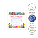 Decorative Wall Plaque Dutch House Rules..