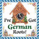 I Have Got German Roots Ceramic Wall Hanging Tile