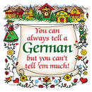 German Gift Ceramic Wall Hanging Tile Tell A German