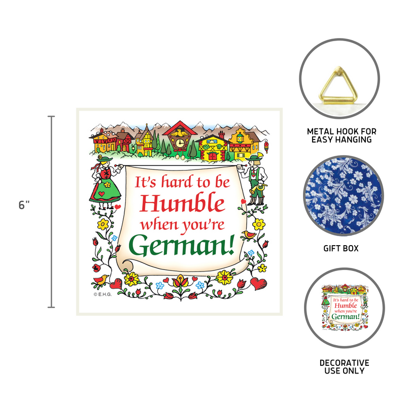 German Ceramic Wall Tile Humble German