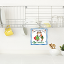 German Gift Wall Plaque Tile Happy German