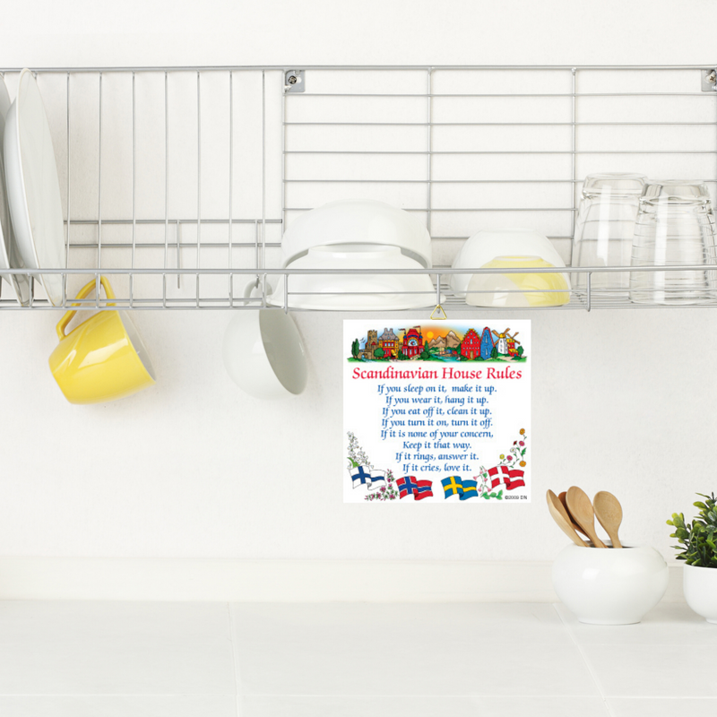 Swedish Gift Wall Tile Scandinavian House Rules