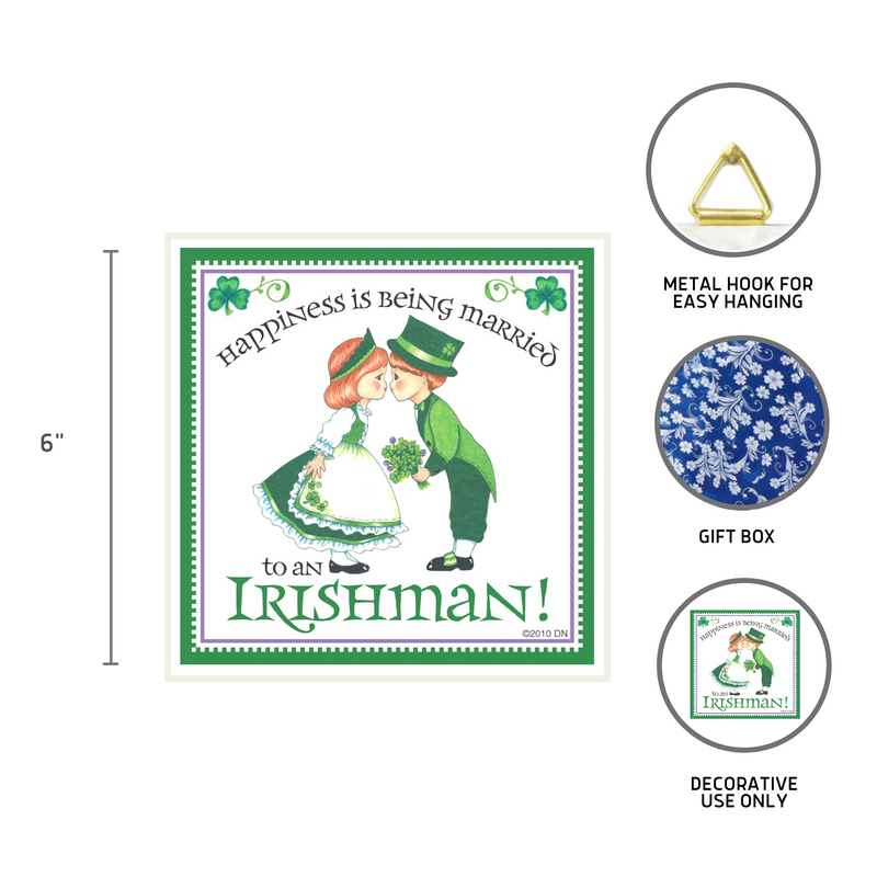 "Married to Irish" Irish Gift Tile